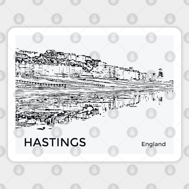 Hastings England Magnet by Lakeric